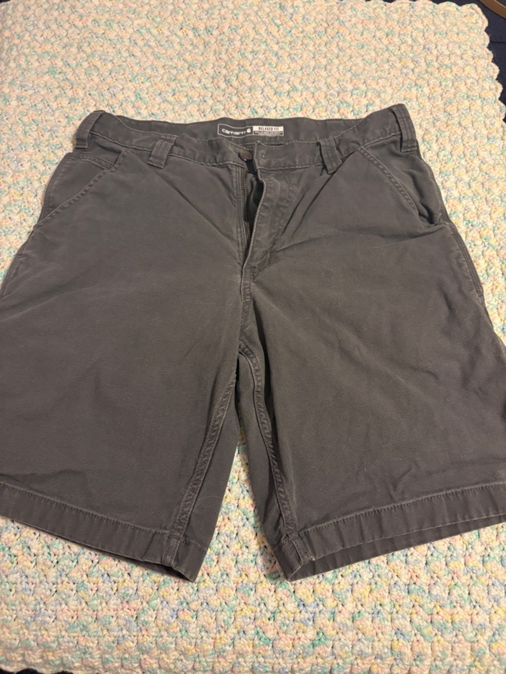 Carhartt Men's Dark Gray Flat Front Casual Shorts